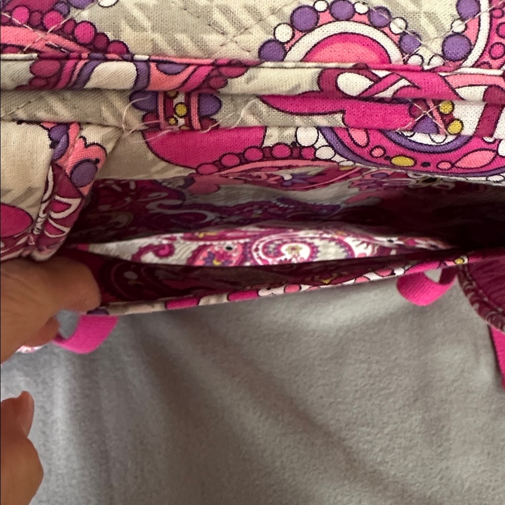 Vera Bradley Paisley Meets Plaid Large Campus Laptop Backpack Travel Bag - Picture 14 of 15